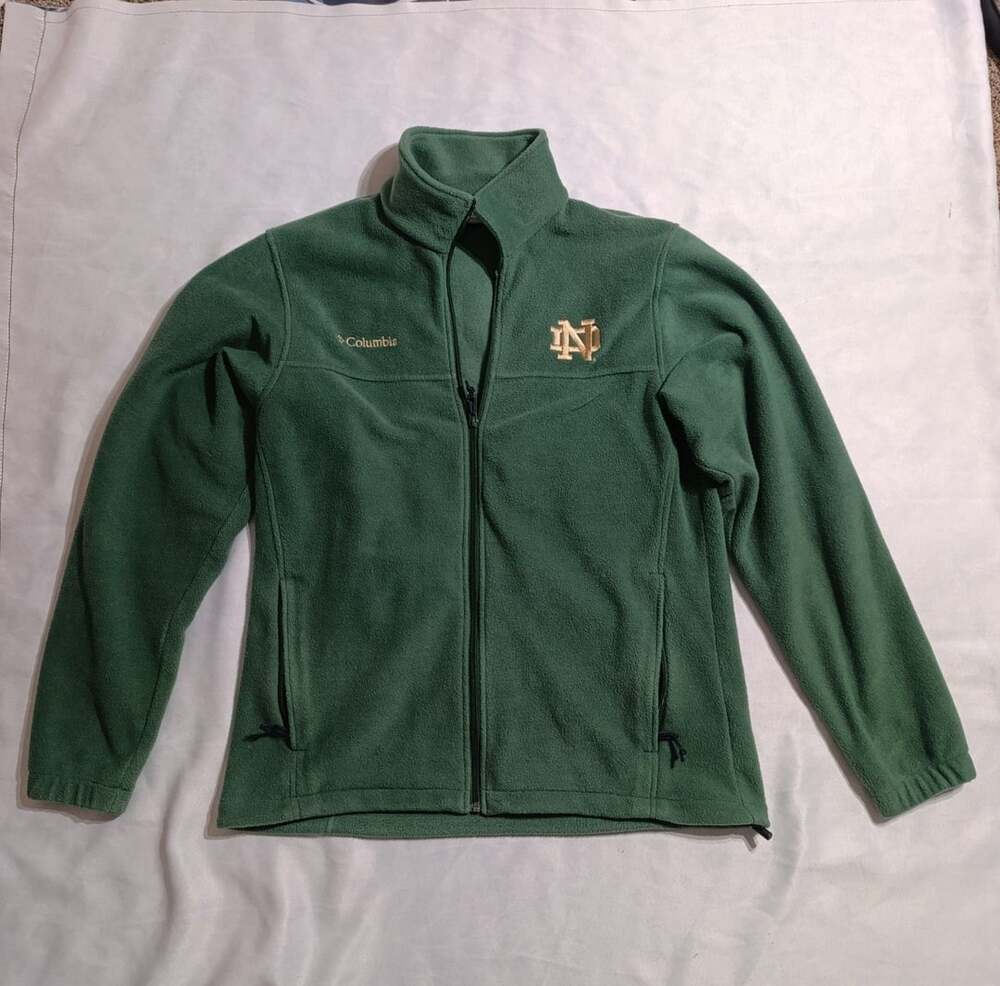 Columbia Notre Dame Fighting Irish Fleece Jacket Green